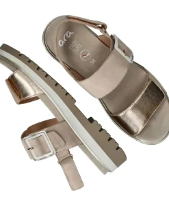 Ara Malaga S Sandalen Beige Dames|DAMES Sandalen|Comfort