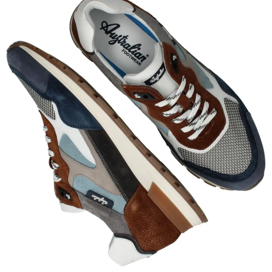 Australian Tiago Sneakers Blauw Heren|Heren Sneakers
