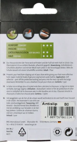 Bergal Anti Slip Anti-slip hiel Dames Heren|DAMES Inlegzolen|Inlegzolen