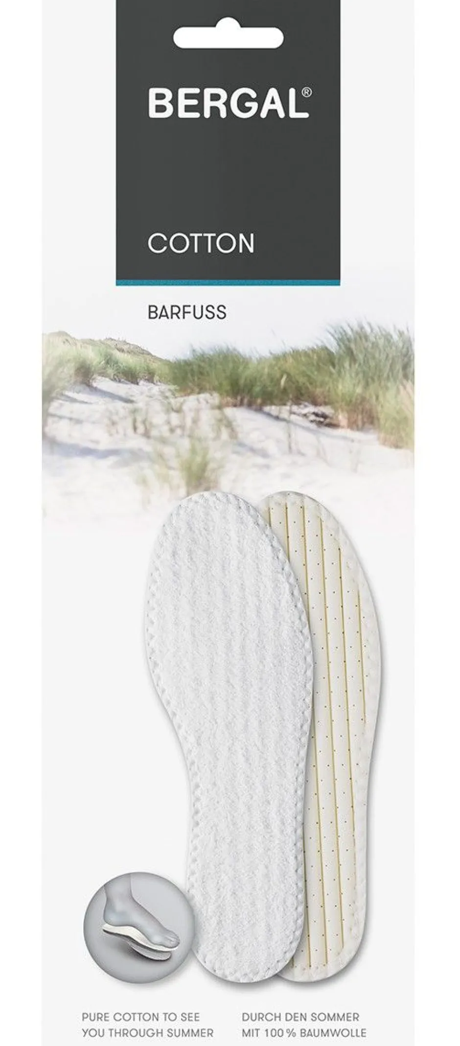Bergal Cotton Zooltjes Dames Heren|DAMES Inlegzolen|Inlegzolen