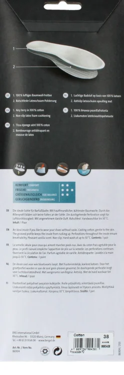 Bergal Cotton Zooltjes Dames Heren|DAMES Inlegzolen|Inlegzolen