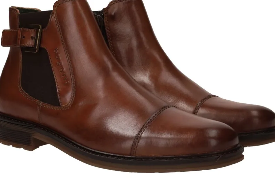 Bugatti Chelseaboots Cognac Heren|Heren Boots