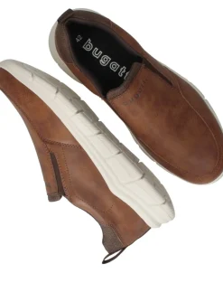 Bugatti Instappers Cognac Heren|Heren Instappers|Comfort