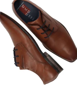 Bugatti Veterschoenen Cognac Heren|Heren Veterschoenen