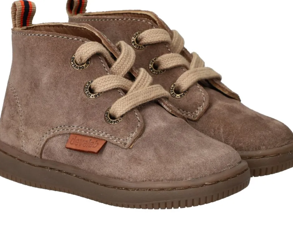Develab Firststep Babyschoentjes Taupe Meisjes Jongens| Baby|Boots