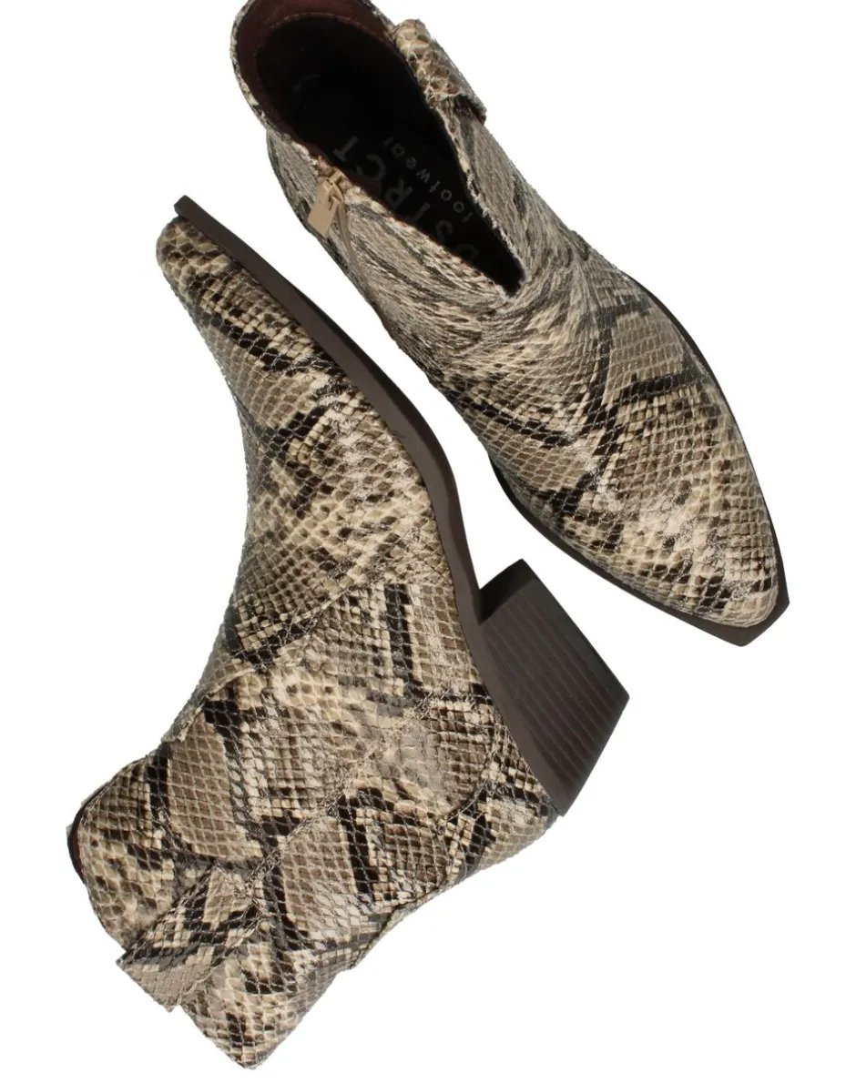 DSTRCT Enkellaarsjes Beige Dames|DAMES Enkellaarsjes