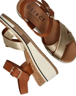 DSTRCT Sandalen Bruin Dames|DAMES Sandalen