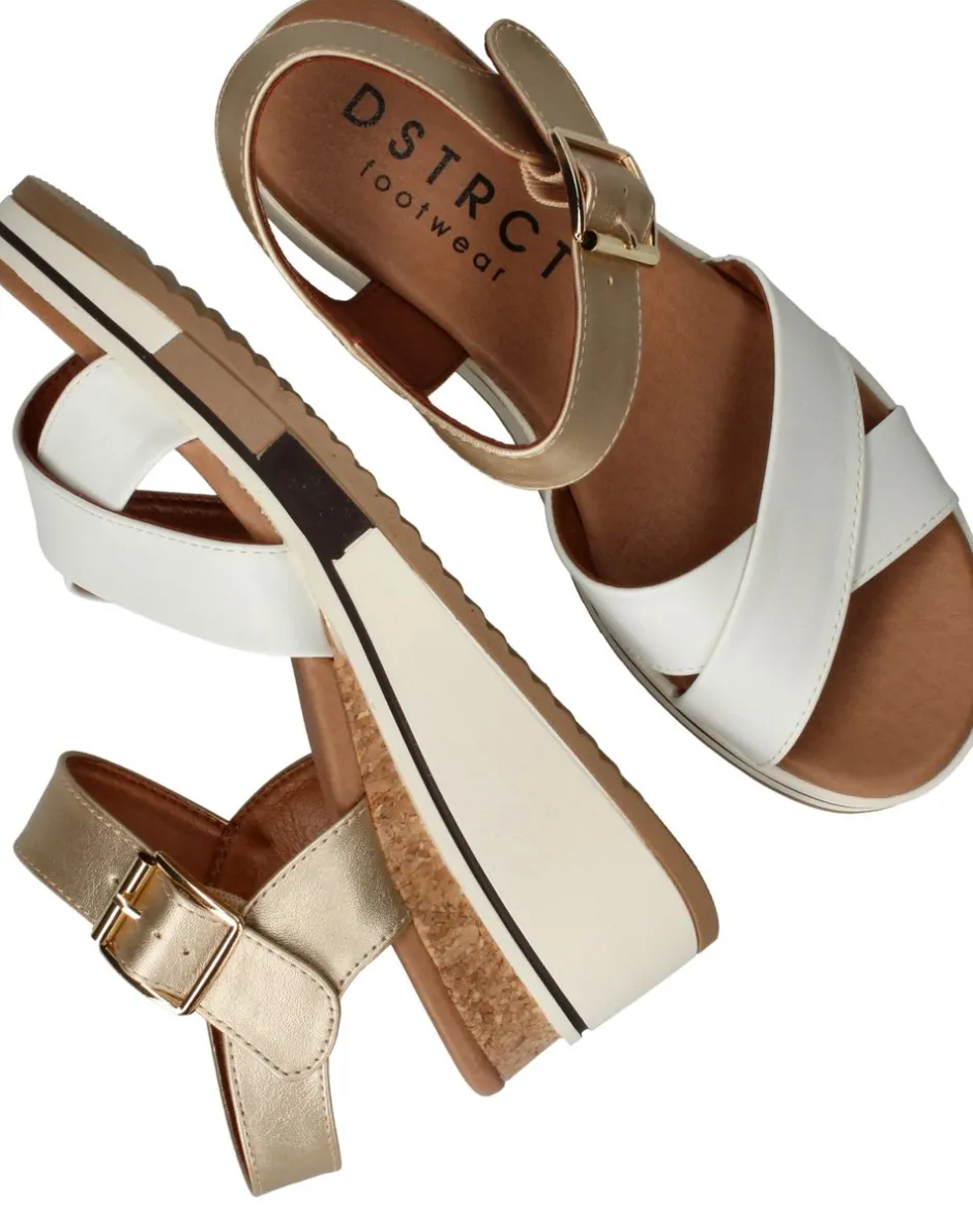 DSTRCT Sandalen Bruin Dames|DAMES Sandalen