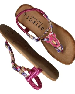 DSTRCT Sandalen Roze Dames|DAMES Sandalen