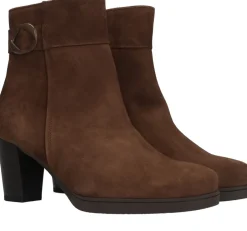 Gabor Enkellaarsjes Cognac Dames|DAMES Comfort|Enkellaarsjes