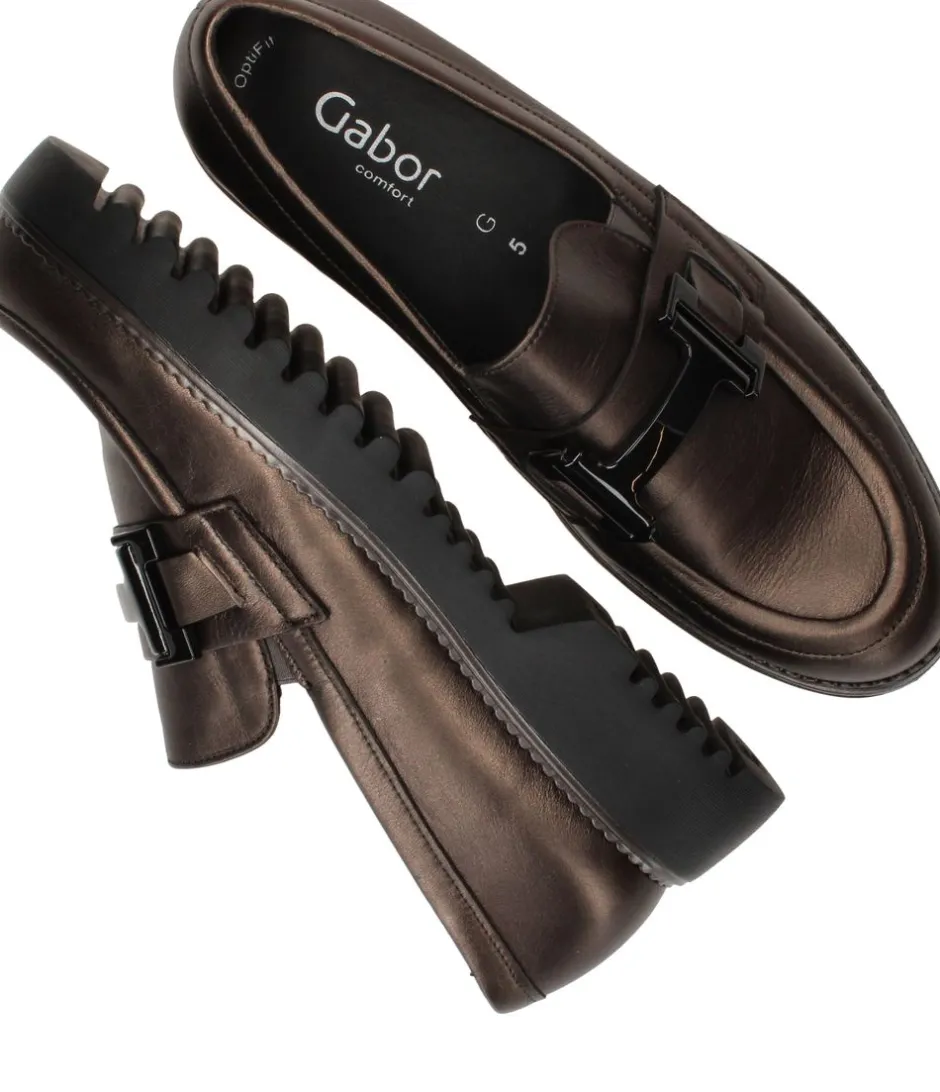 Gabor Loafers Bruin Dames|DAMES Instappers