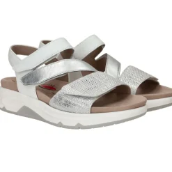 Gabor Rollingsoft Sandalen Wit Dames|DAMES Sandalen|Comfort