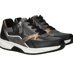 Gabor Rollingsoft Sneakers Zwart Dames|DAMES Comfort|Sneakers
