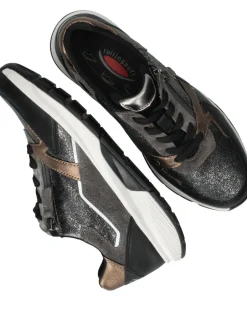 Gabor Rollingsoft Sneakers Zwart Dames|DAMES Comfort|Sneakers