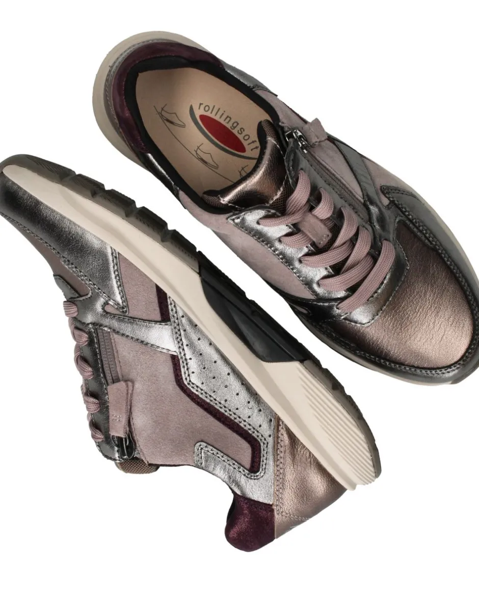 Gabor Rollingsoft Sneakers Roze Dames|DAMES Comfort|Sneakers