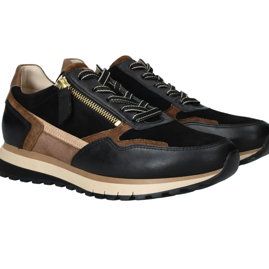Gabor Sneakers Zwart Dames|DAMES Sneakers
