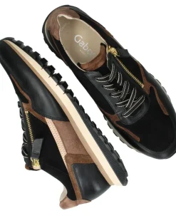 Gabor Sneakers Zwart Dames|DAMES Sneakers