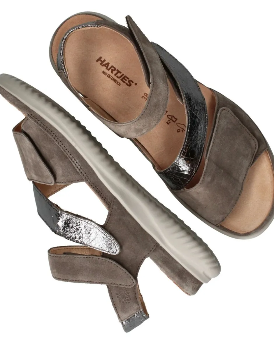 Hartjes Sandalen Taupe Dames|DAMES Sandalen|Comfort