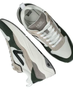 HUB Glide S43 Sneakers Groen Heren|Heren Sneakers