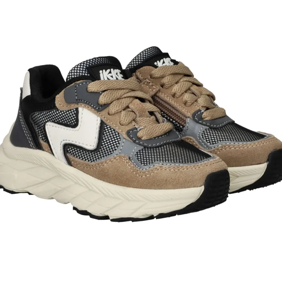 IKKE IK-KE Sneakers Beige Jongens| Sneakers