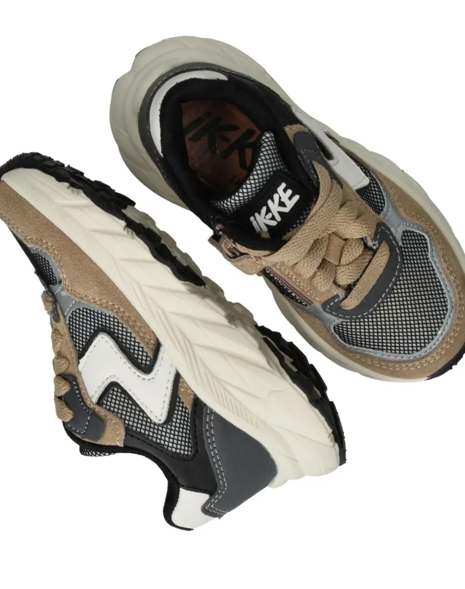 IKKE IK-KE Sneakers Beige Jongens| Sneakers