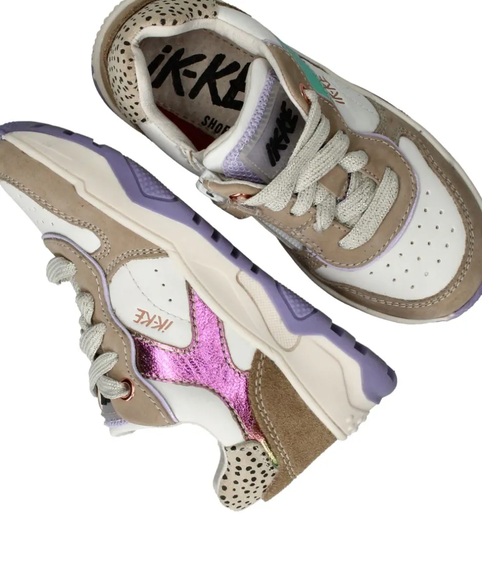 IKKE IK-KE Sneakers Beige Meisjes| Sneakers