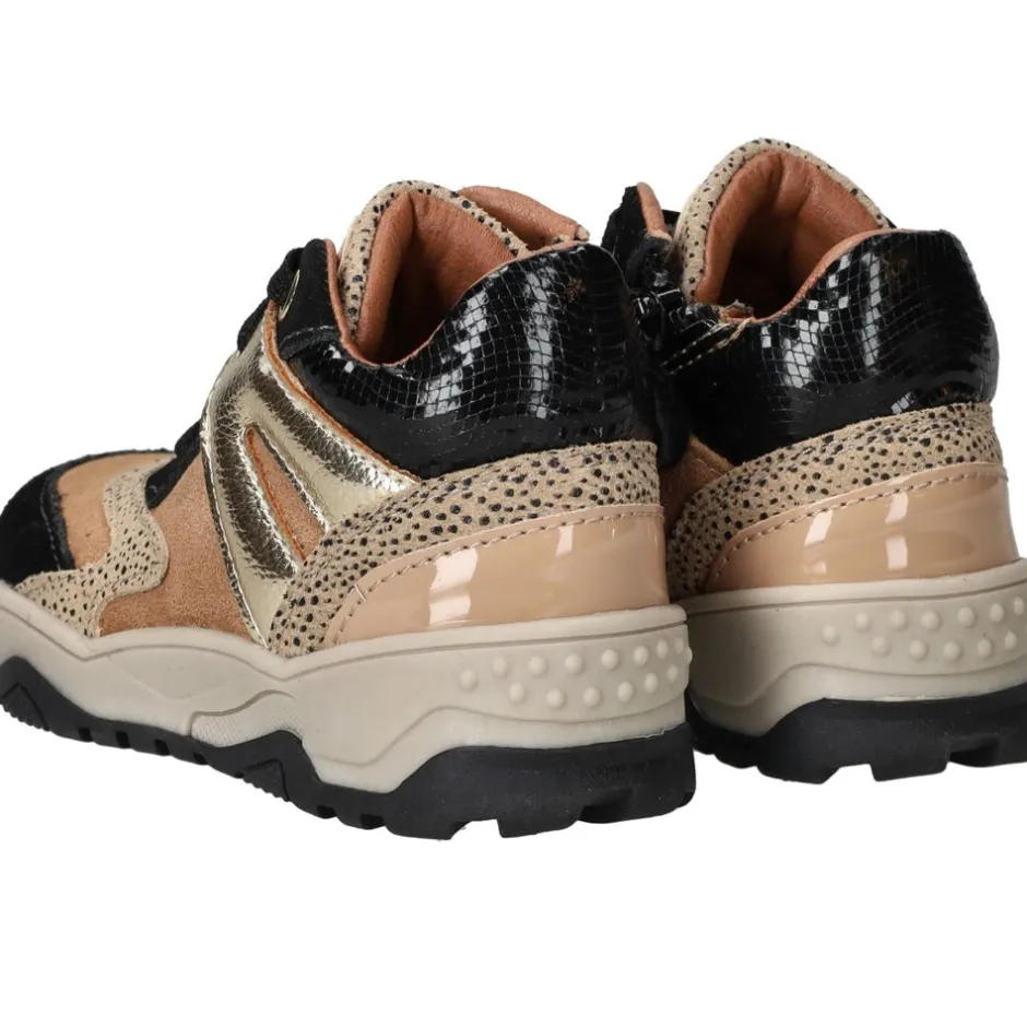 IKKE IK-KE Sneakers Bruin Meisjes| Sneakers