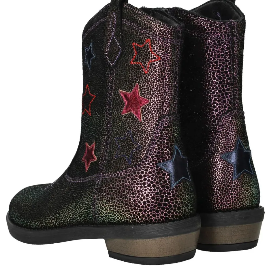 IKKE IK-KE Westernboots Paars Meisjes| Enkellaarsjes|Boots