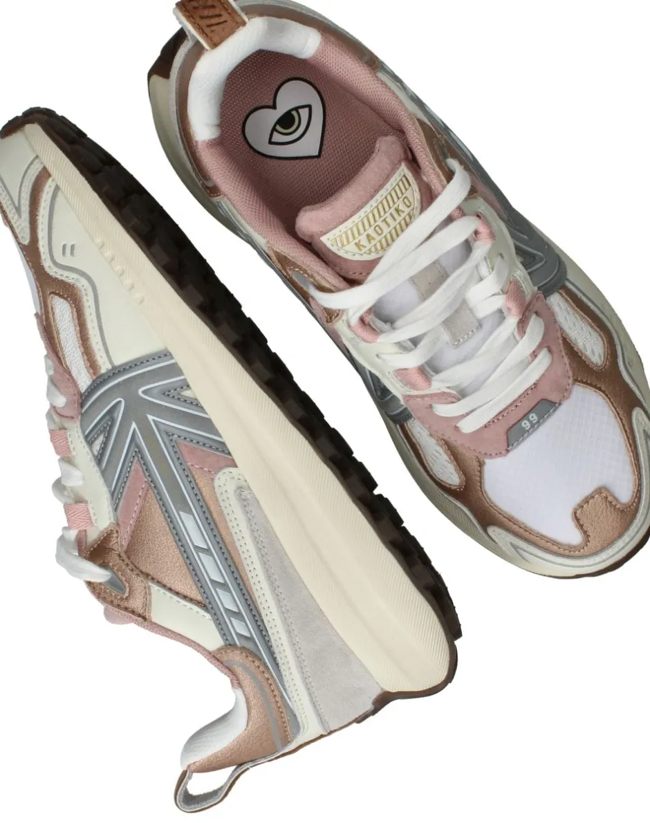 Kaotiko Detroit Tach Sneakers Roze Dames|DAMES Sneakers