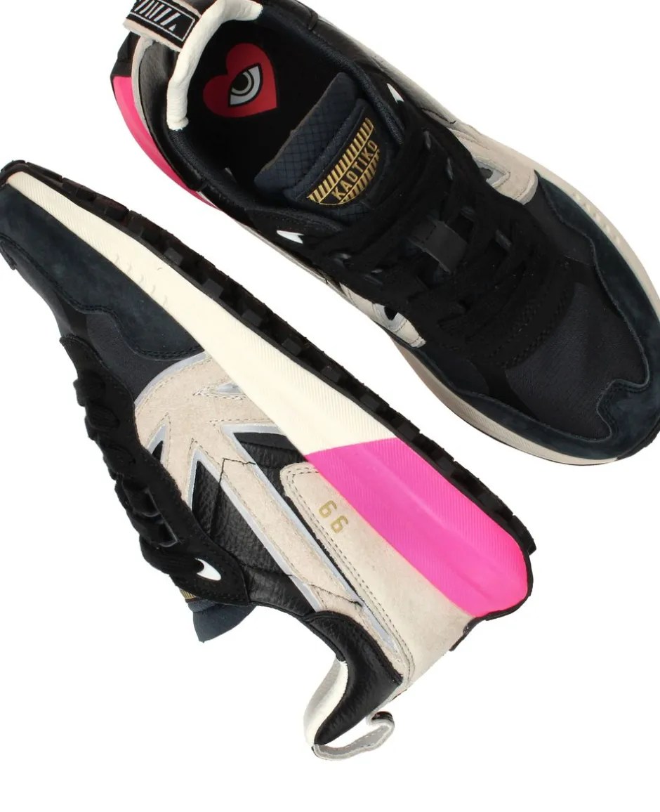 Kaotiko Sneakers Zwart Dames|DAMES Sneakers