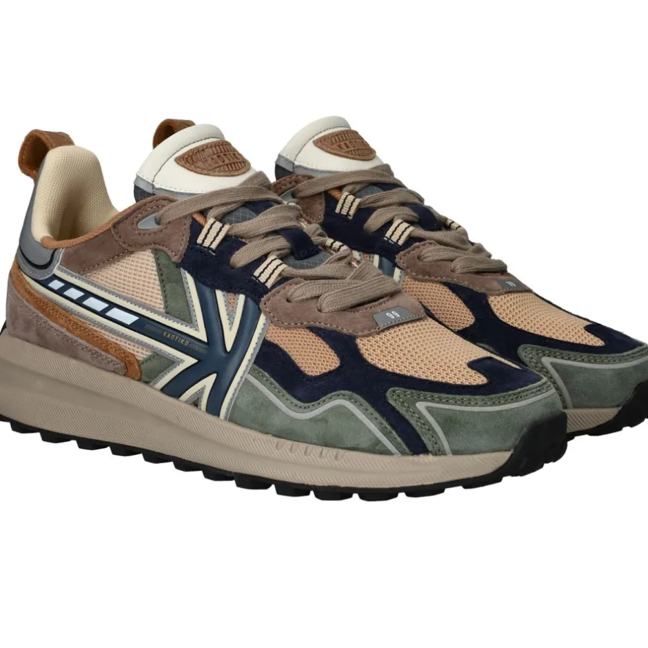 Kaotiko Vancouver Tech Sneakers Groen Heren|Heren Sneakers