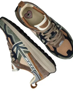 Kaotiko Vancouver Tech Sneakers Groen Heren|Heren Sneakers