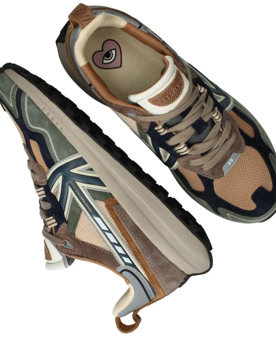 Kaotiko Vancouver Tech Sneakers Groen Heren|Heren Sneakers