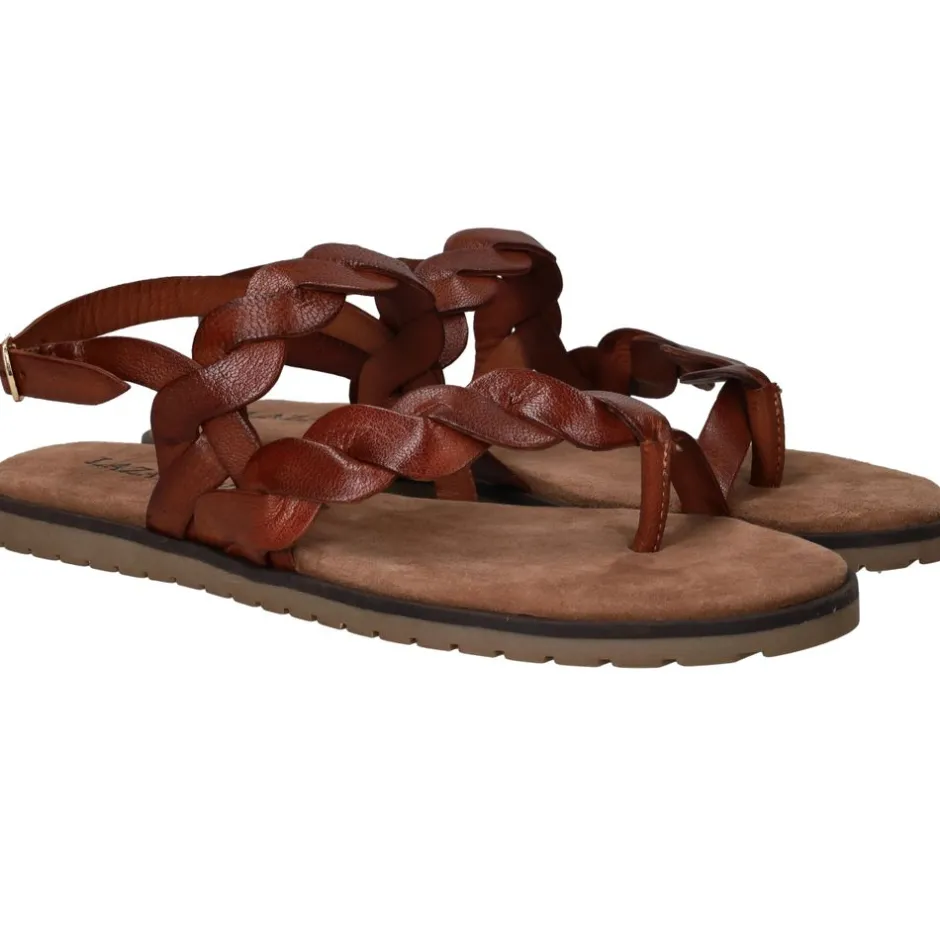 Lazamani Sandalen Bruin Dames|DAMES Sandalen