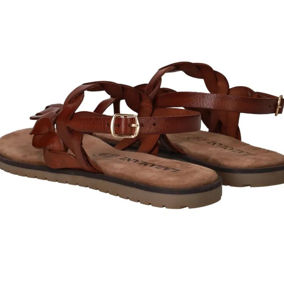 Lazamani Sandalen Bruin Dames|DAMES Sandalen