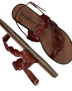 Lazamani Sandalen Bruin Dames|DAMES Sandalen