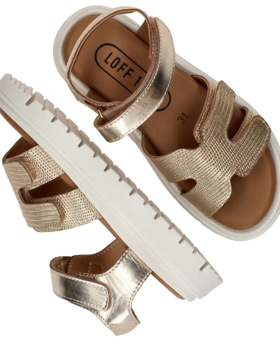 LOFF 1881 Sandalen Goud Meisjes| Sandalen
