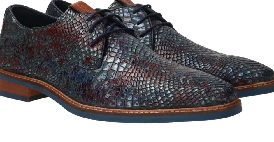 LOFF 1881 Veterschoenen Blauw Heren|Heren Veterschoenen