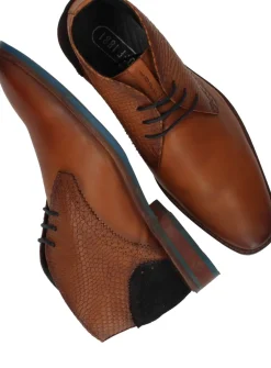 LOFF 1881 Veterschoenen Cognac Heren|Heren Veterschoenen
