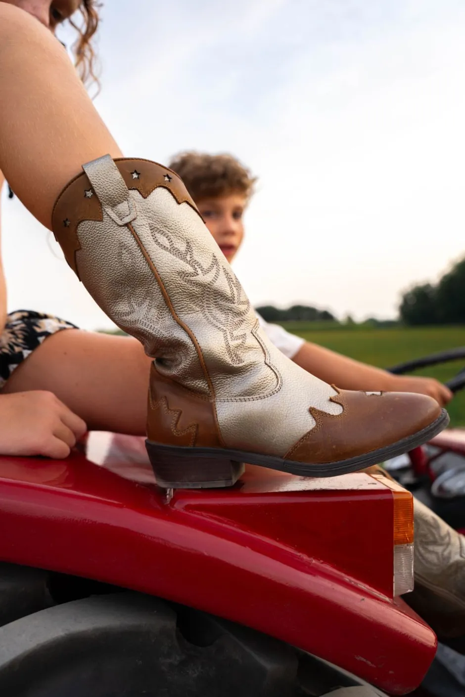LOFF 1881 Westernboots Goud Meisjes| Laarzen|Boots