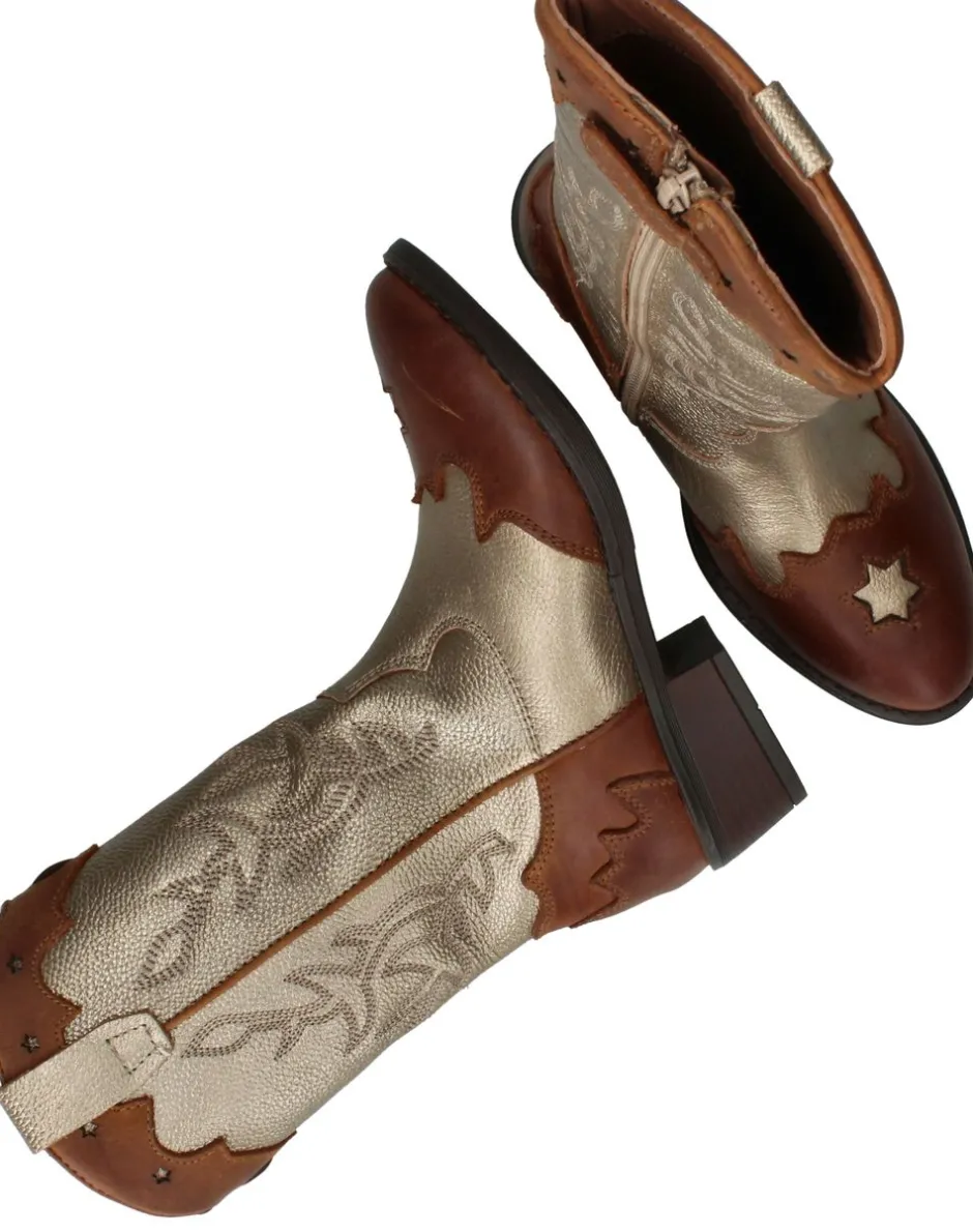 LOFF 1881 Westernboots Goud Meisjes| Laarzen|Boots