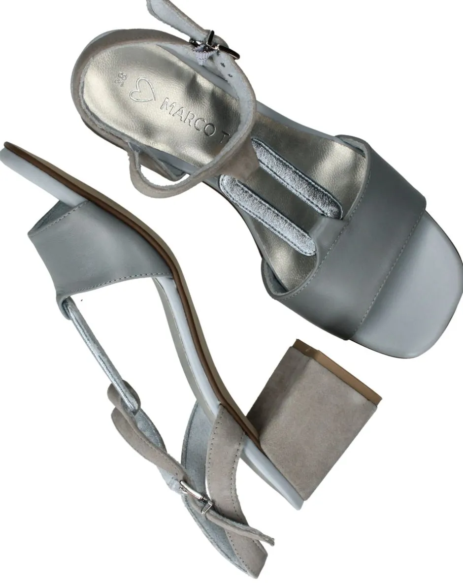 Marco Tozzi Sandalettes Blauw Dames|DAMES Sandalen|Hakken