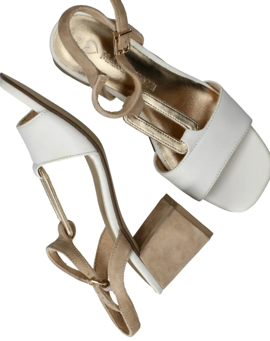 Marco Tozzi Sandalettes Wit Dames|DAMES Sandalen|Hakken
