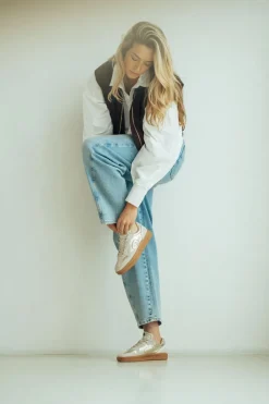 Maruti Yale Sneakers Beige Dames|DAMES Sneakers