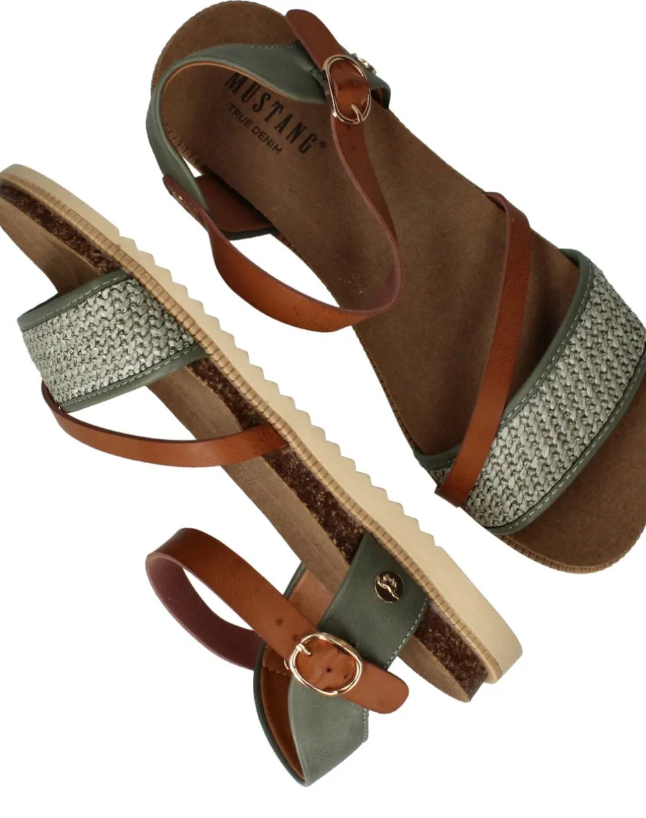 Mustang Sandalen Bruin Dames|DAMES Sandalen