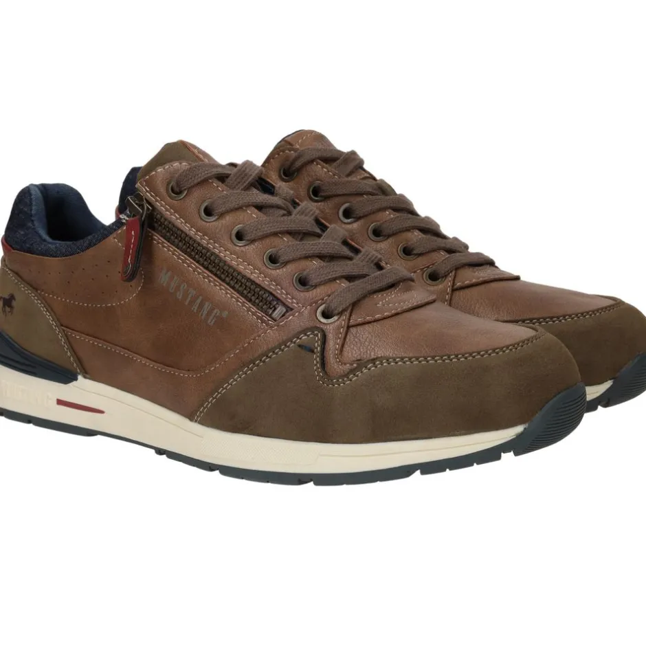Mustang Sneakers Bruin Heren|Heren Sneakers