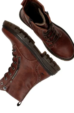 Mustang Veterboots Dames|DAMES Enkellaarsjes|Boots