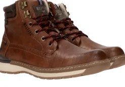Mustang Veterboots Cognac Heren|Heren Boots|Veterschoenen