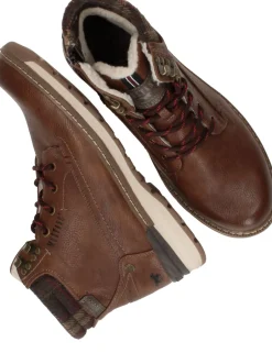 Mustang Veterboots Cognac Heren|Heren Boots|Veterschoenen