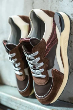 Piedi Nudi Sneakers Bruin Dames|DAMES Comfort|Sneakers